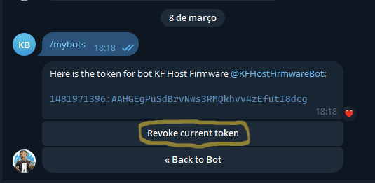Revoke current token