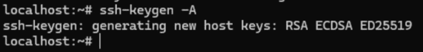 ssh-keygen -A