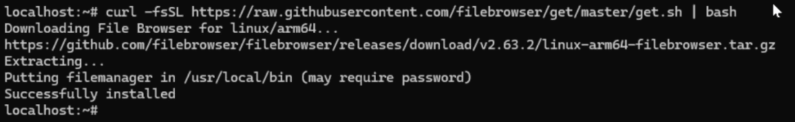 Instalando File Browser