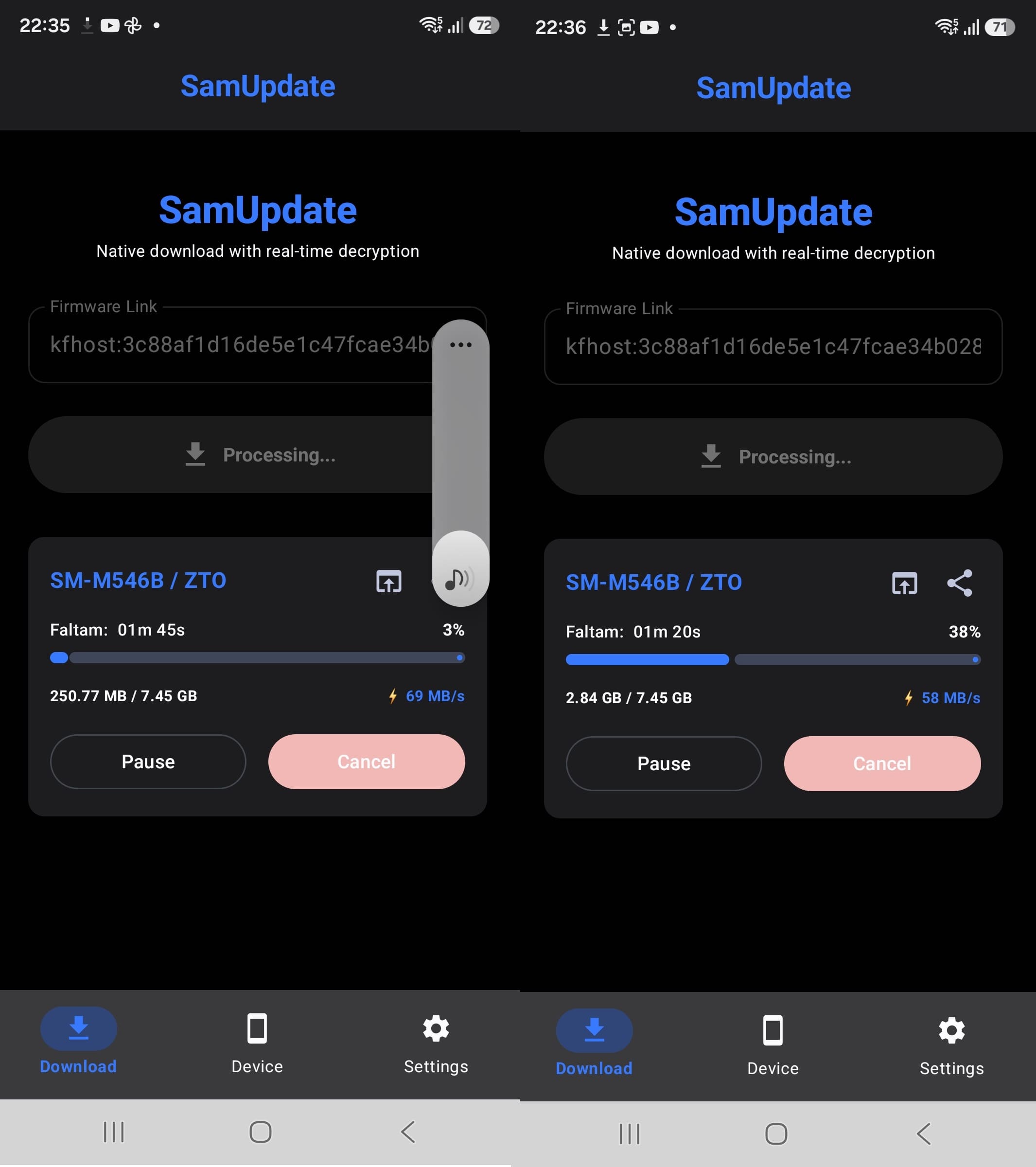 SamUpdate Android App