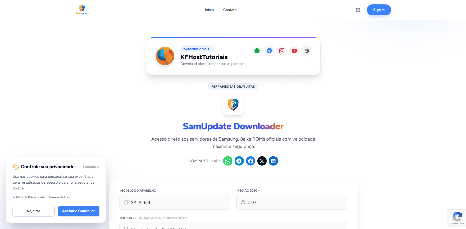 Como Personalizar o SamUpdate com a Marca da sua Assistência ou Canal (Guia Completo)