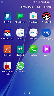 Menu do Galaxy-A5-2016 Menu do Galaxy-A5-2016